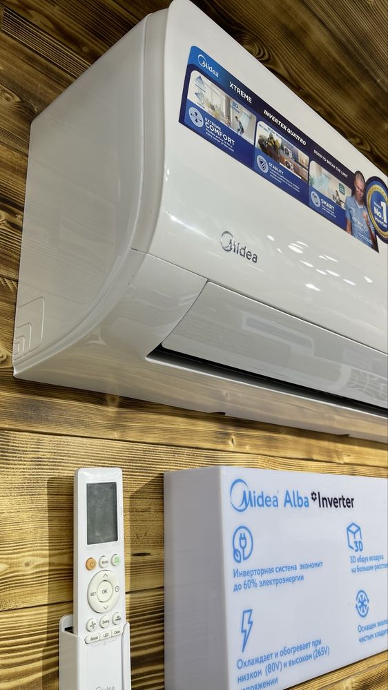 Кондиционер Midea модель ALBA - 9,000 Btu / Inverter / wi-fi/ Доставка