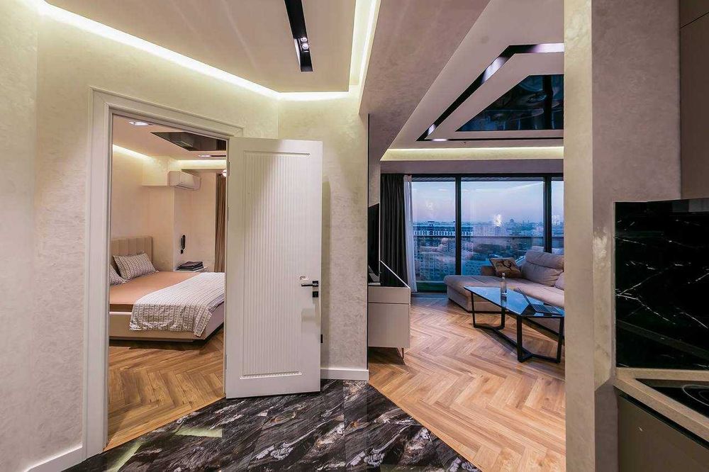 Современная квартира с панорамным видом на Tashkent City, NRG U Tower