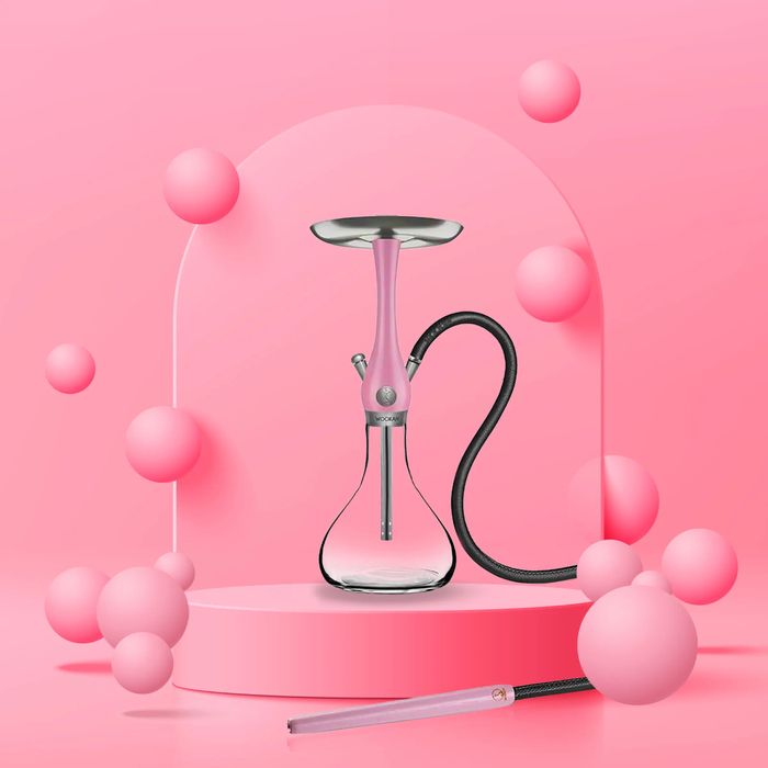 Narghilea Wookah White Nox / Arctic Blue / Nox / Mauve Maner + Furtun