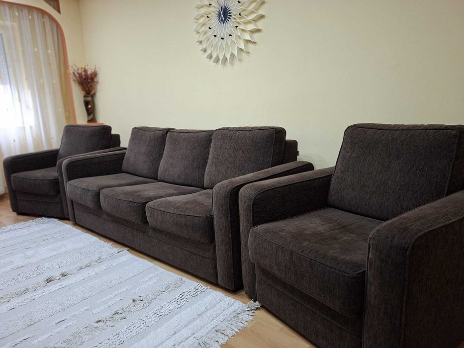 Vand set canapea extensibila + 2 fotolii, Mobexpert- model Polo