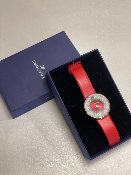 Swarovski crystalline red watch