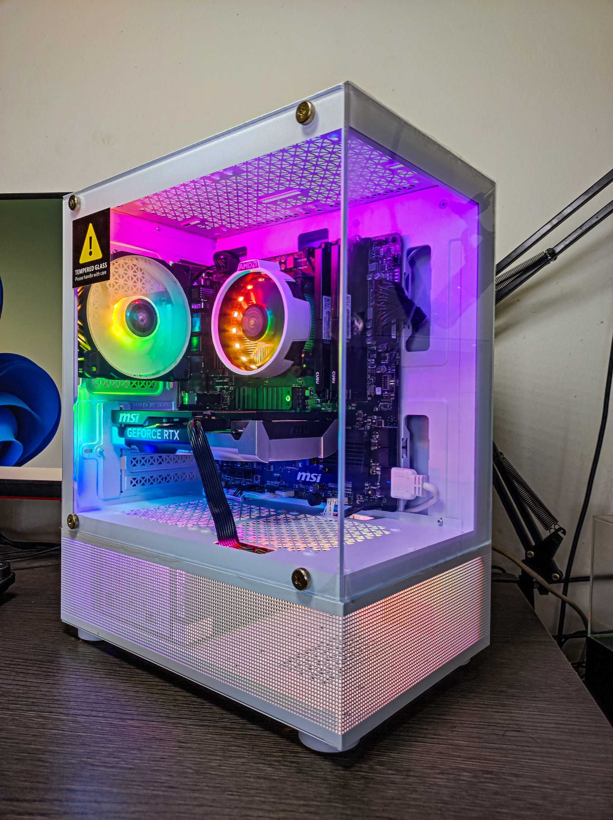 Нов! Ryzen 5 5600X, RTX 5060, 32GB RAM, 1TB SSD Nvme