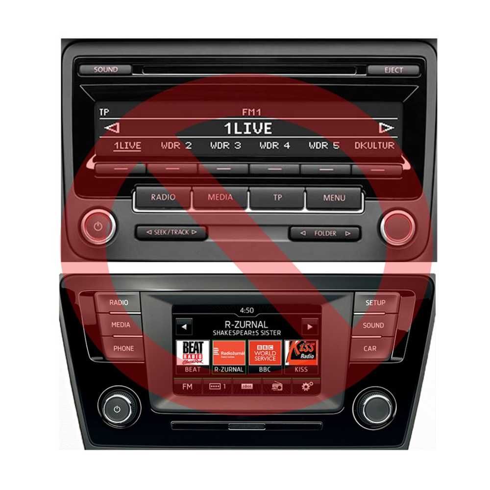 Bluetooth аудио модул за Audi VW от юли 2010 г. RCD Chorus3, Concert3