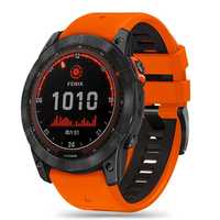 Каишка iconband pro за garmin fenix 5 / 6 / 6 pro / 7 orange/black