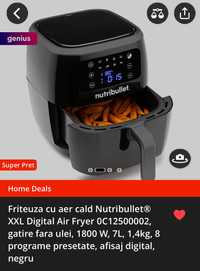 Friteuza cu aer cald Nutribullet® XXL Digital Air Fryer 0C12500002