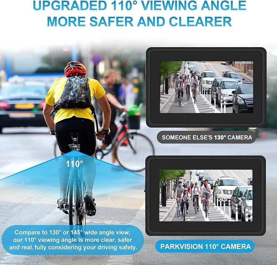PARKVISION, 1080P AHD камера за обратно виждане за велосипед