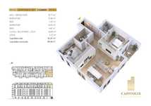 Apartament 3 camere, structură generoasă, etaj 6, Capitolis Residence