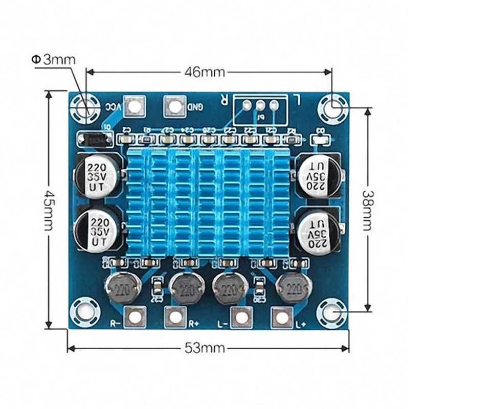 XH-A232 TPA3110 Placă de amplificare digitală 2x15w AMP stereo