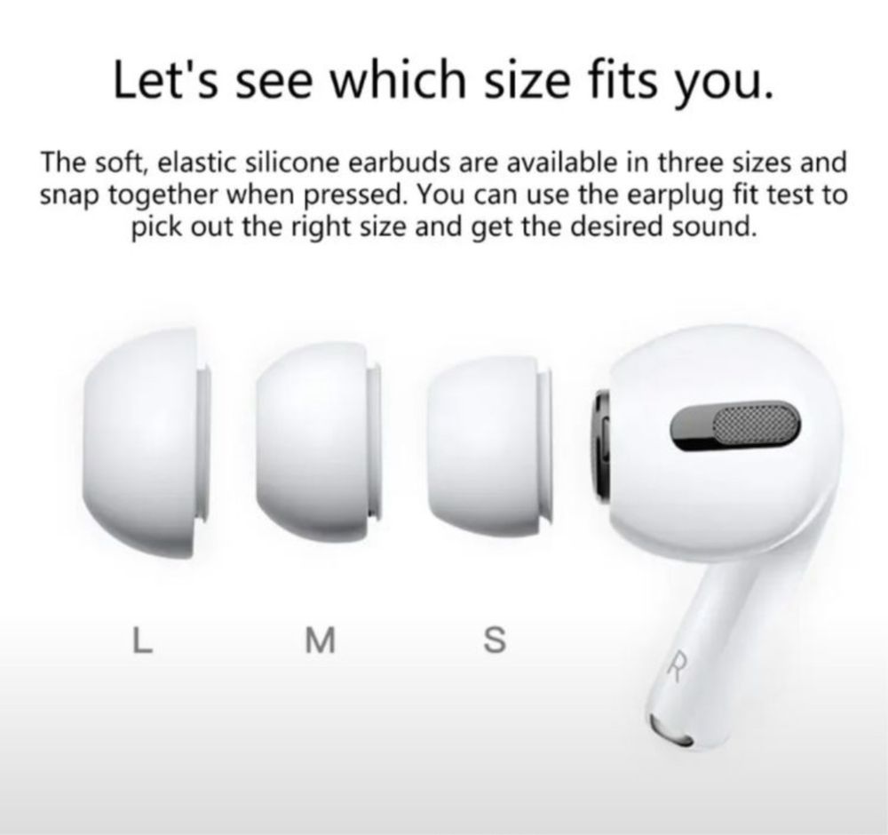 Вакуум,насадка,вкладыш airpods Pro 1 Airpods pro 2