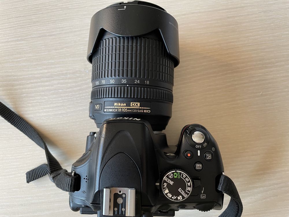 Nikon d5100 + obiectiv 18-105mm + trepied Velbon CX 888 Black + geanta