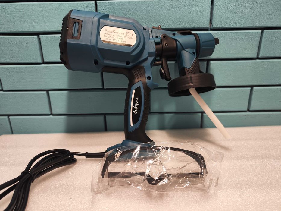 OnlyBP 700W мощен пистолет за боядисване с 1400 мл резервоар