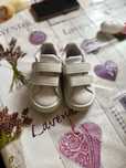 Adidasi albi fete, adidas, marimea 22