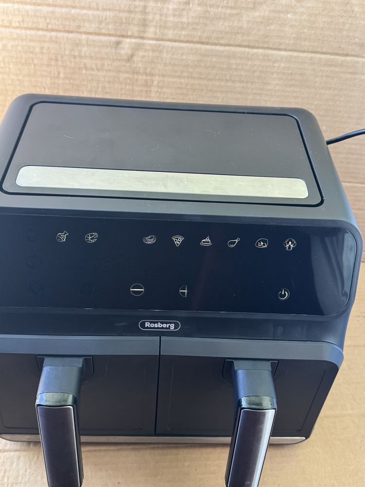 Двоен фритюрник с горещ въздух Rosberg, 1700W  , AirFryer , еър фрайър