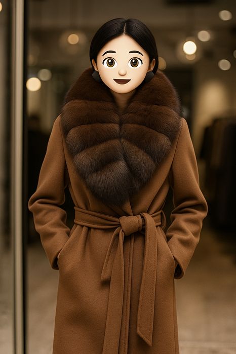 Пальто с натуральным мехом