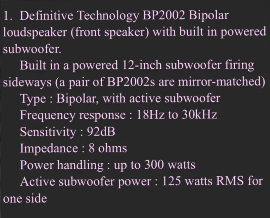 Definitive technology BP2002