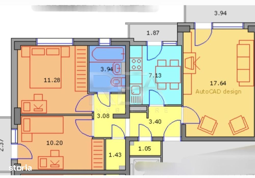 3 camere ,7/10, Politehnica-Str. Arinii Dornei.