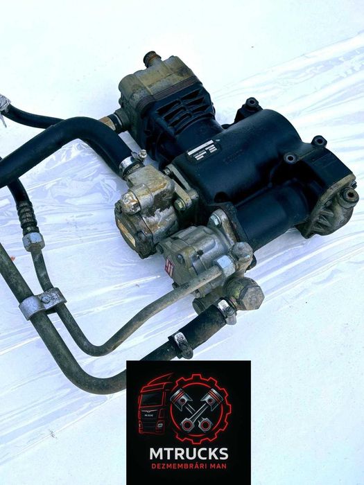 Compresor aer MAN TGX TGS TGA basculă CIFA 8×4 cu pompe servo duble
