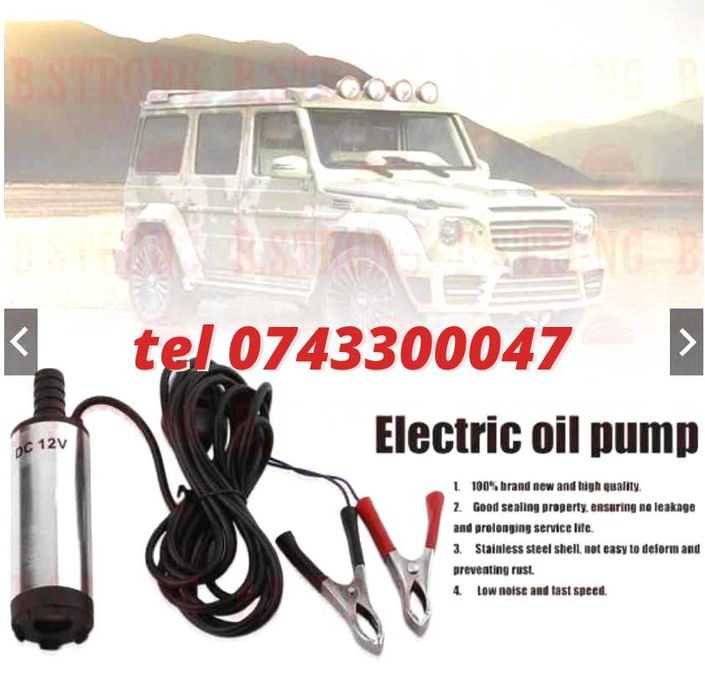 Pompa Submersibila 12v Evacuare Apa Barci 38mm 12 Litri Per Minut