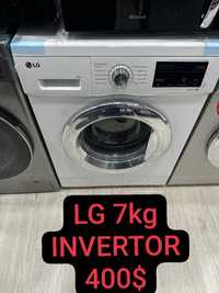 SKIDKA! LG 7kg INVERTOR DD motor  + 3Yil garantiya!