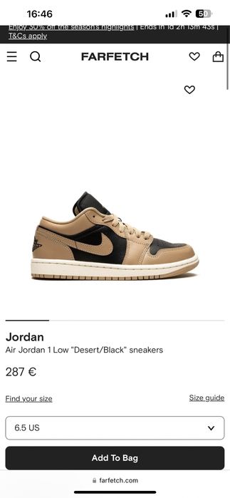 Air Jordan 1 Low Desert (W)