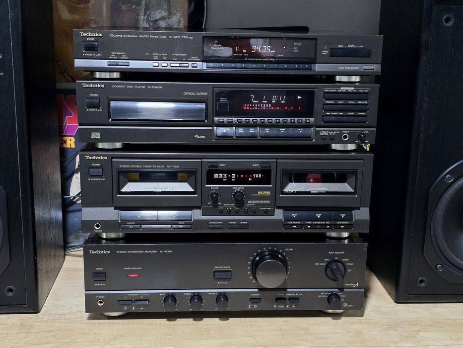 Linie audio TECHNICS ,amplificator ,dublu deck, cd-player, tuner ,hifi