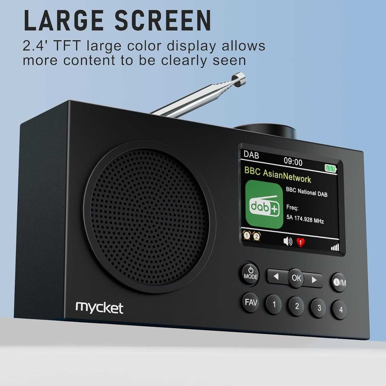 Преносимо DAB радио с Bluetooth,  Mycket
