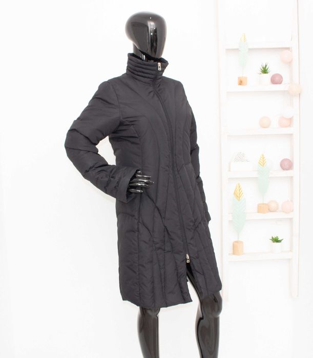 Ralph Lauren Polo Jeans оригинално дамско яке пухено парка черна пух М