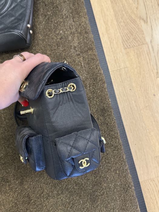 Ghiozdan Negru Chanel Elegant