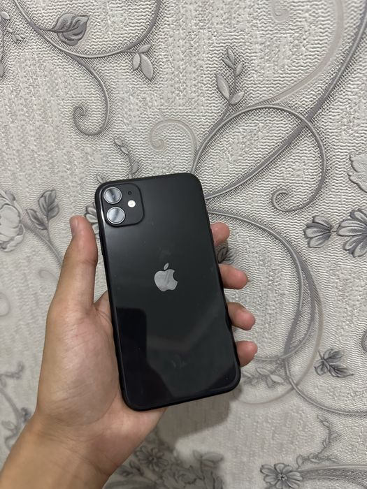Iphone 11 qora 128gb 97% karobka dakument