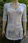 Bluza top tunica dama matase unicat handmade