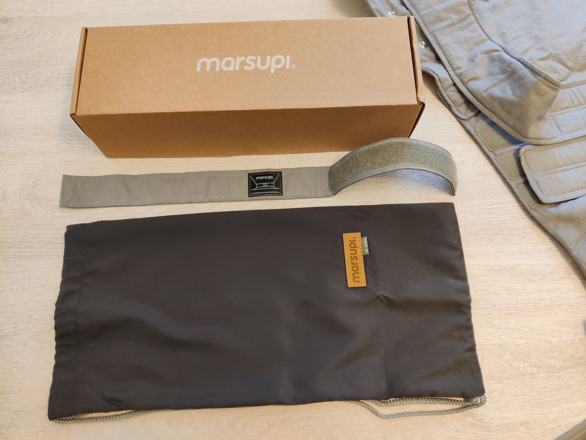 Marsupiu ergonomic de vara Marsupi Breeze - Light Grey (S/M)