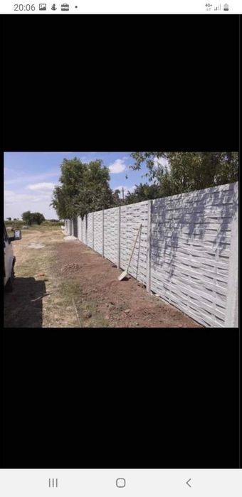 Gard beton bine lucrat