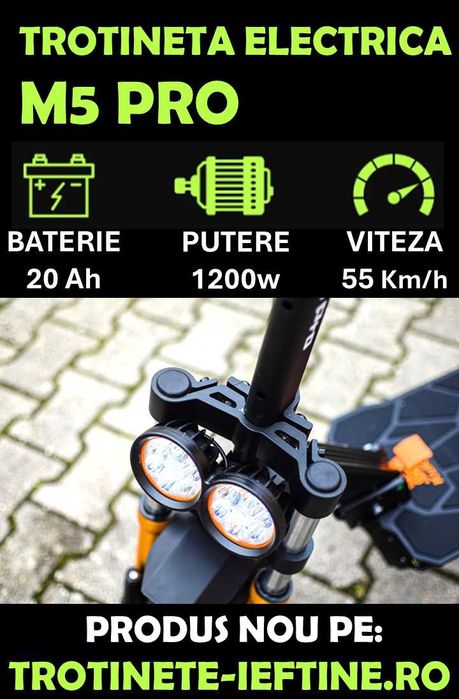REDUCERE| Trotineta electrica KuKirin M5PRO 1000W 20Ah 48V | Vsett