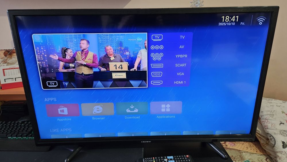 Led Smart tv с Android Crown 40"