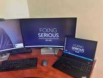 Laptop Lenovo ThinkPad P51s+Docking Station+2Monitoare HP+Suport birou