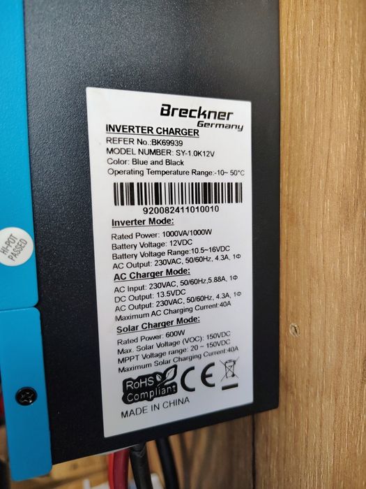 Invertor hybrid breckner la 12 volti .easun.mppsolar.invt.