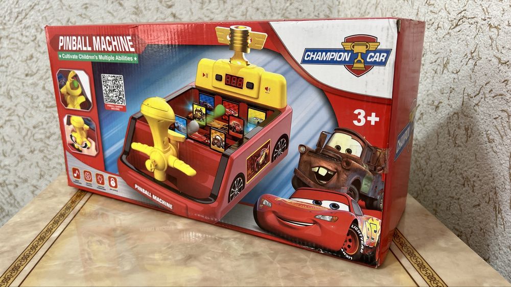 Cars Pinball O‘yinchoq – Bolalar Uchun Super Qiziqarli! 3+