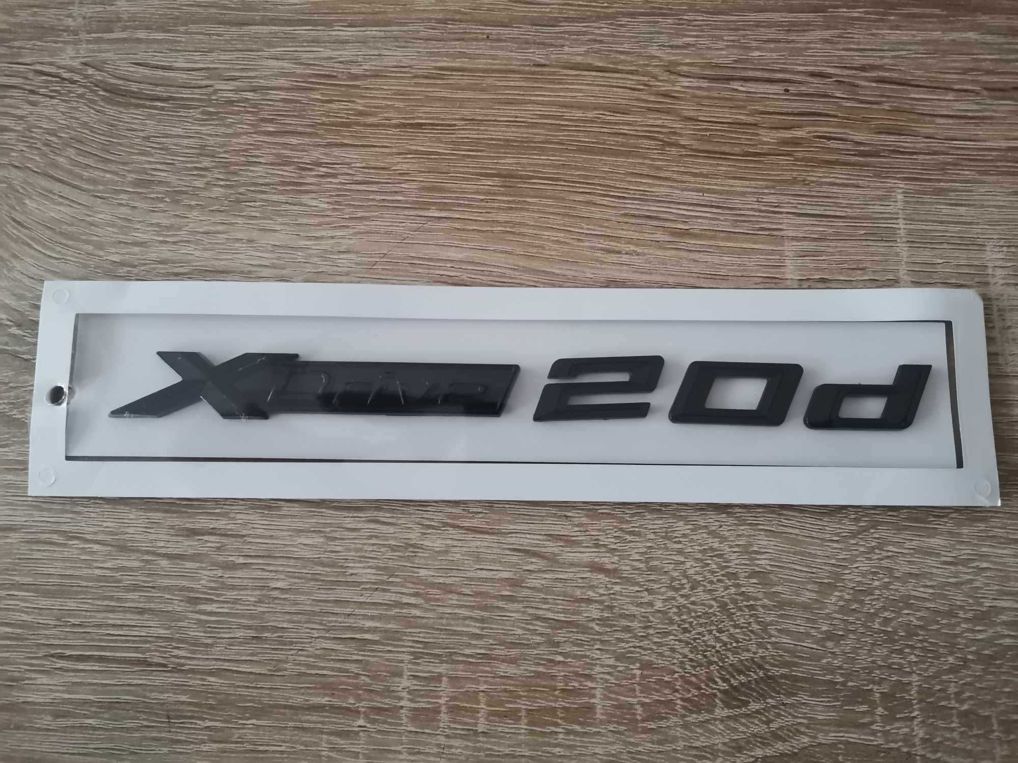 черен надпис BMW Xdrive 20d