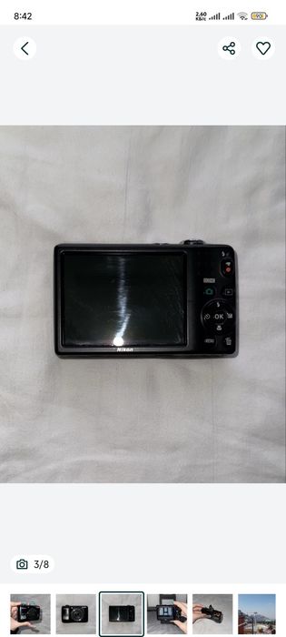 Винтажный Фотоаппарат-Мыльница Nikon Coolpix L26