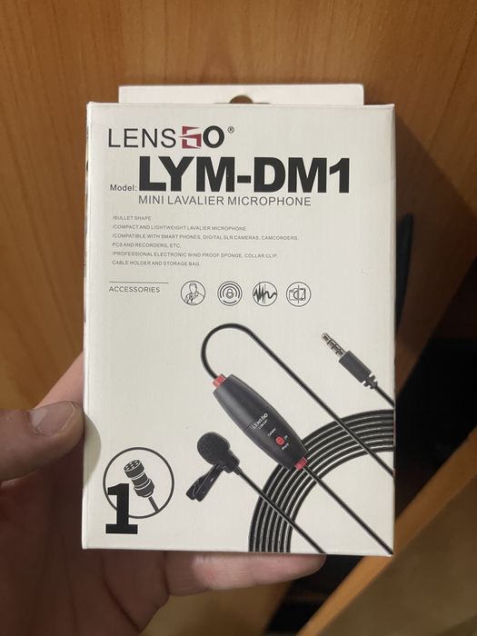 Петличный проводной микрофон Lenso