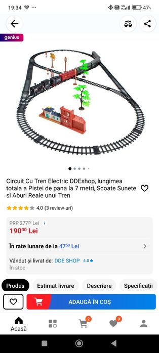 Tren pe sine impecabil