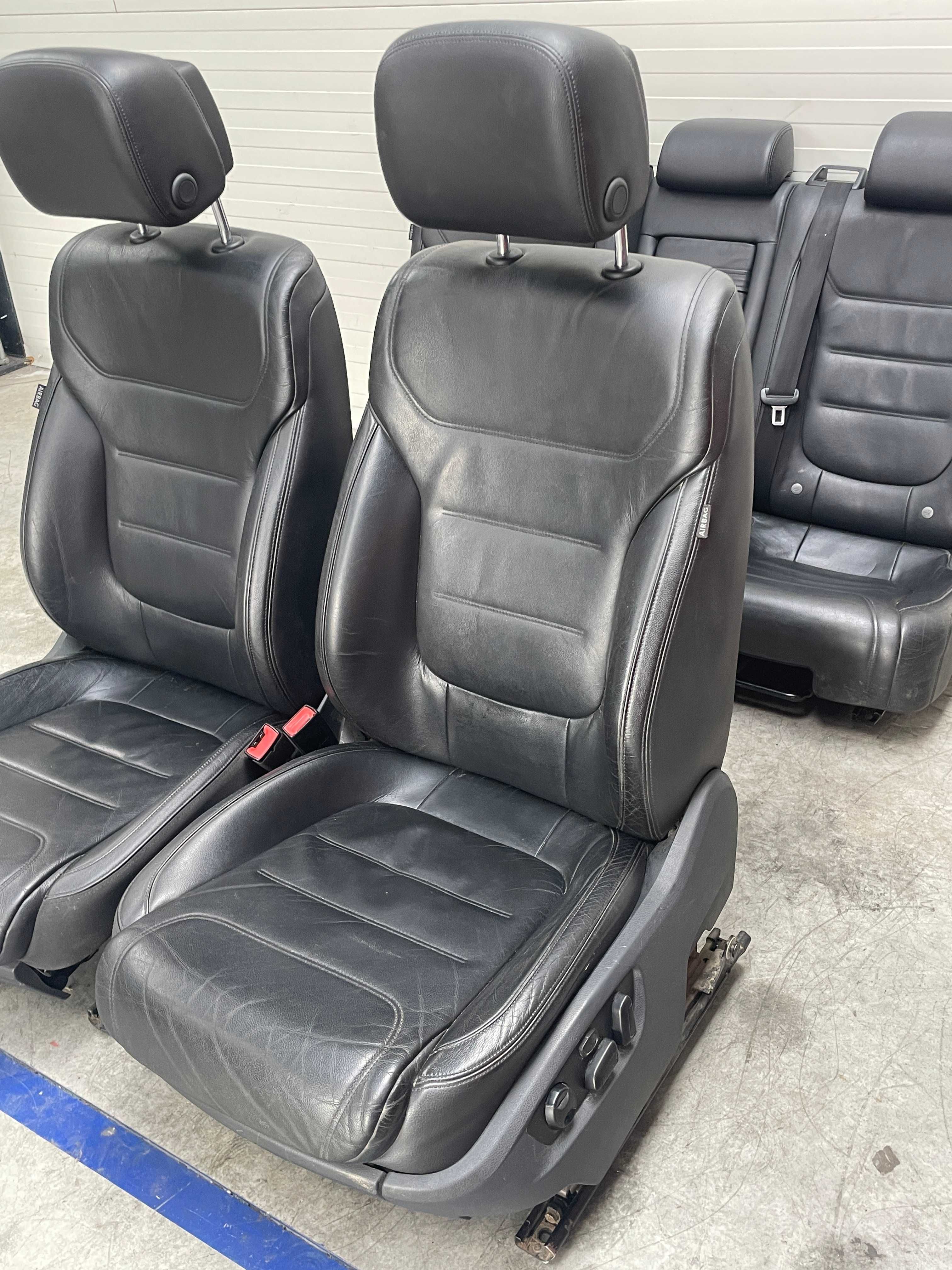 scaune fata cu incalzire + bancheta piele neagra Vw Touareg 7P