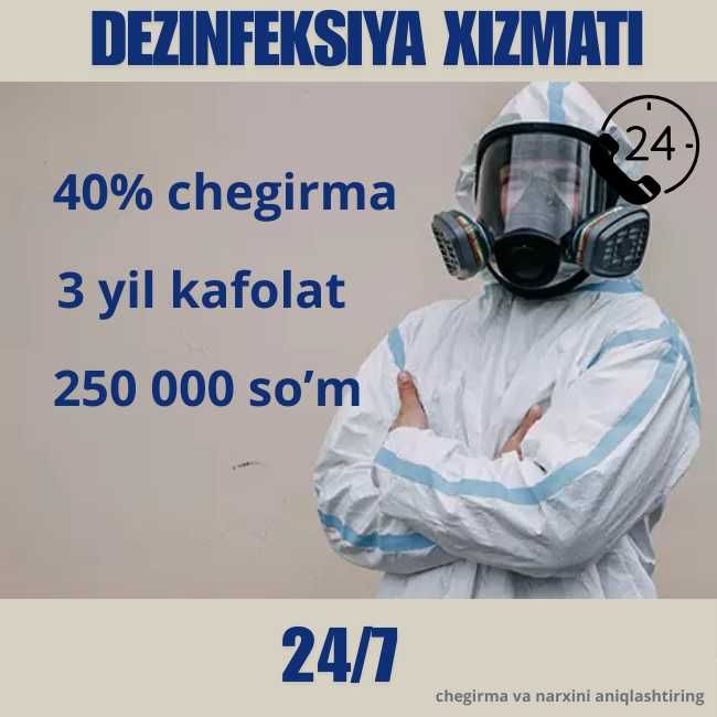 Профессиональная дезинфекция Dezinfeksiya xizmati Toshkent R10