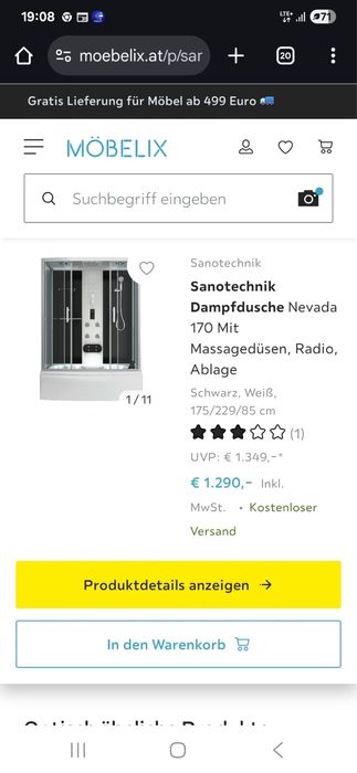 Vind cabina de dus Nevada Noua