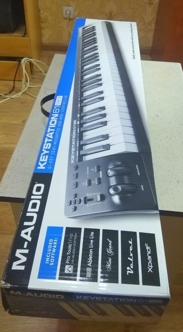 Продам миди клавиатуру M-audio Keystation 61 MK3