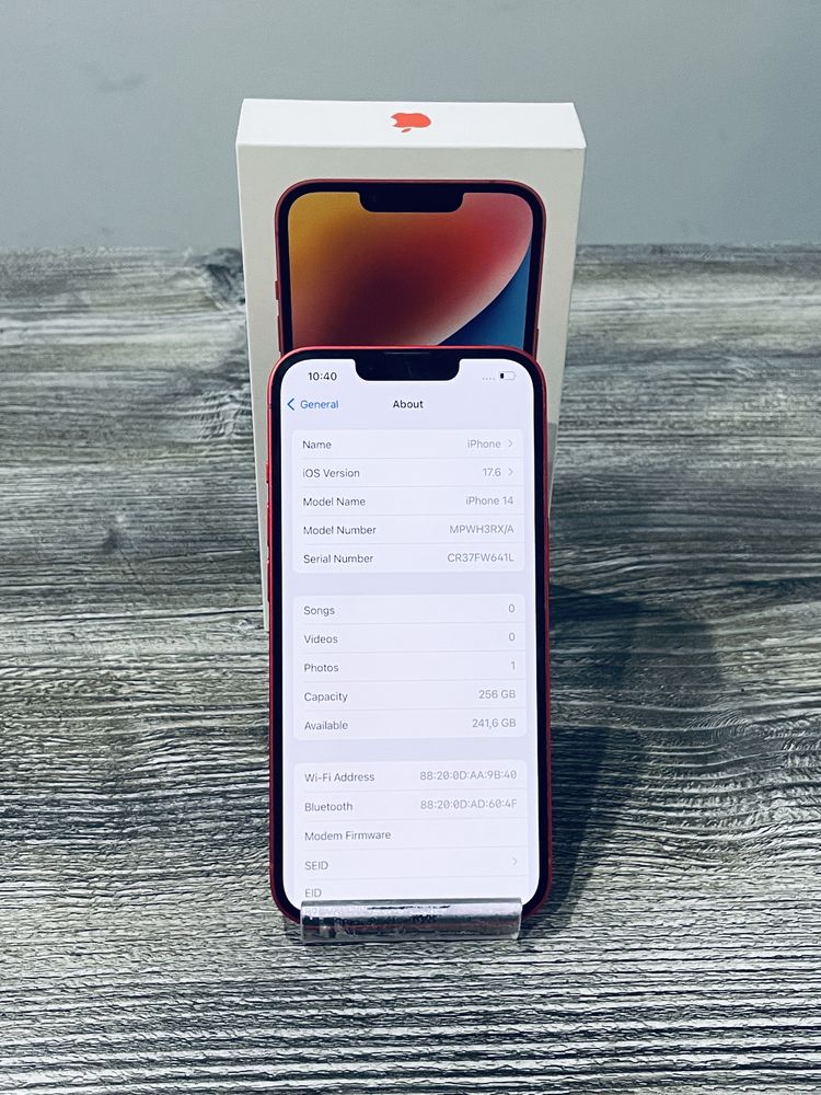 iPhone 14 Red, 256GB, Baterie 91%