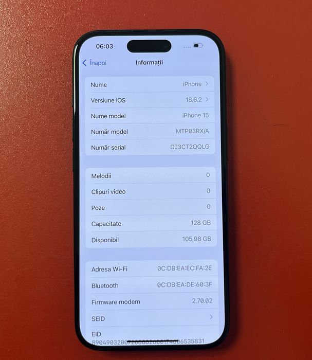 Iphone 15 pentru piese  display original