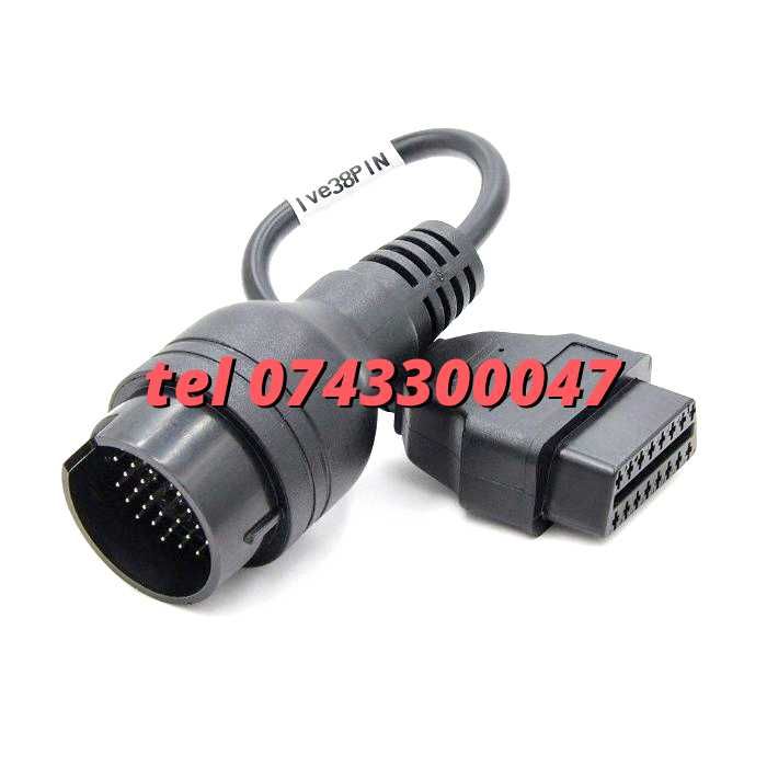 Cablu Adaptor Iveco Daily 38 Pin La Obd2 Pt Autocom Delphi Wurth