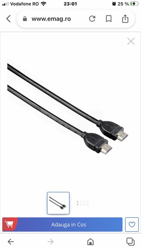 Cablu Hama High Speed HDMI, Ethernet, ecranat, 3 m