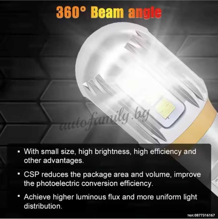 LED крушки за заден ход Canbus T15 12smd - A37